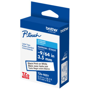 Brother TZE-N201 DirectLabel black on white 35mm x 8m for P-Touch TZ 35-12mm/18mm/18mm HSE/24mm/36mm