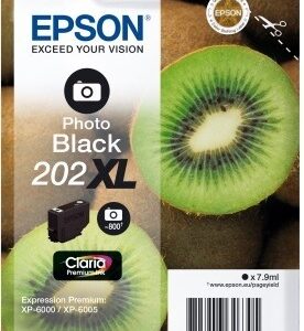 Epson C13T02H14010/202XL Ink cartridge foto black high-capacity 800 pages Photos 79ml for XP 6000