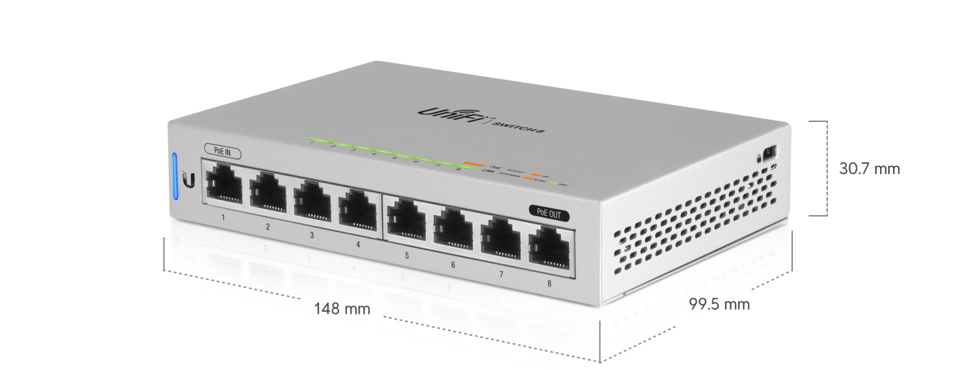 UBIQUITI Switch 8MG 16XG 2SFP28 720W 8x25G 16x10G 2xSFP28 PoE 720W