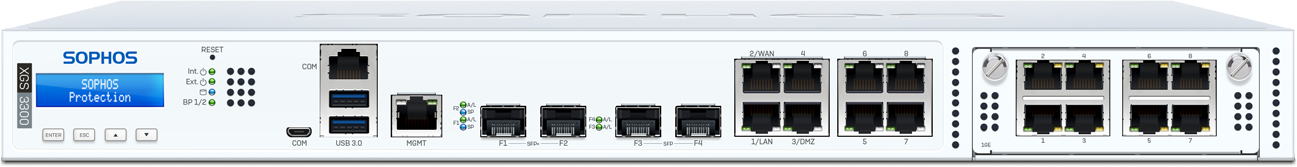 SOPHOS XGS 3300 SECURITY APPLIANCE 10 GigE 1U 1x 240GB SSD SATA 6Gbs